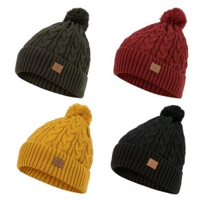 Hue med kvast – Beira Lined Bobble Hat