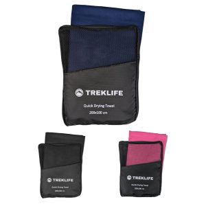 Hurtigtørrende microfiber håndklæde – 200×100 cm – Treklife