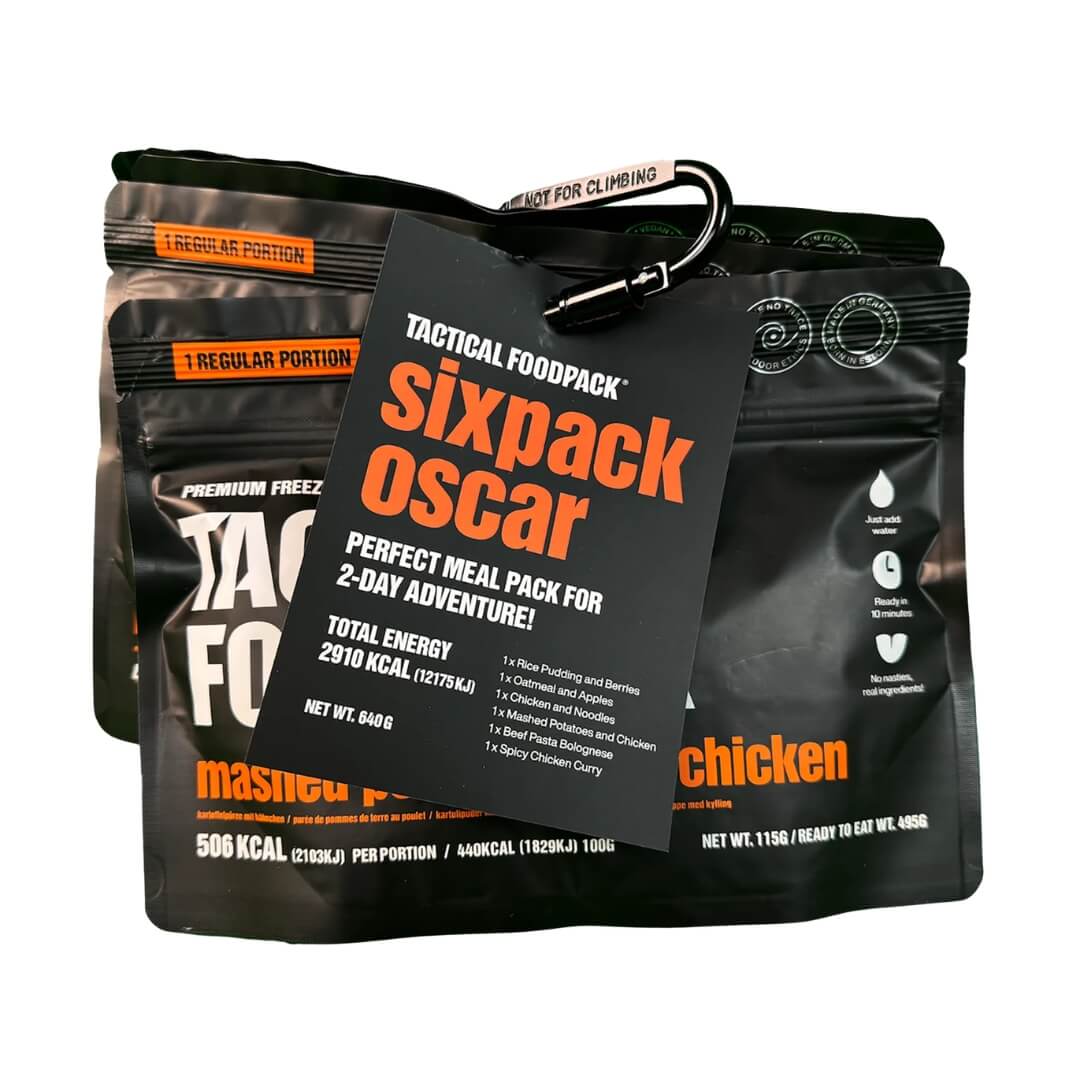 Frysetørret mad – Tactical Foodpack – Oscar – 6-pak - Billede 2