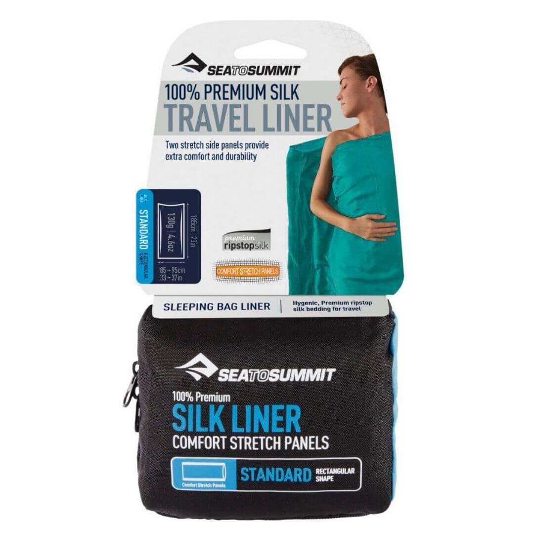Lagenpose – Sea to Summit Silk Stretch Liner – Standard – Rektangulær - Billede 2