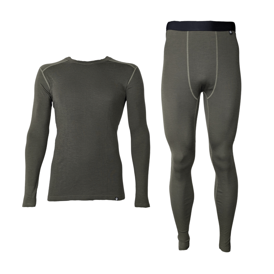 Uldundertøj sæt – Herre – 100% merino uld – Grøn - Billede 3
