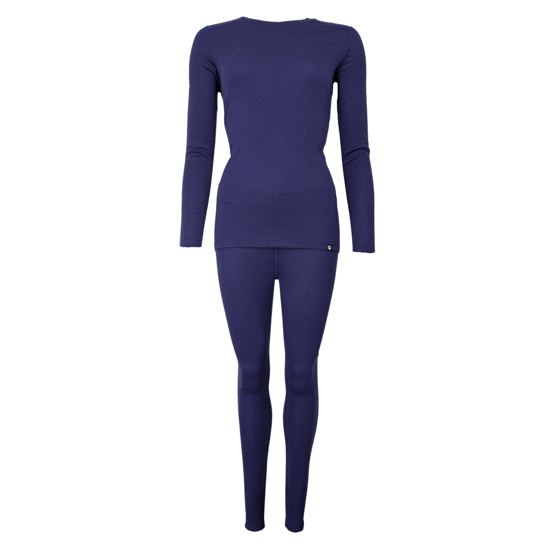 Uldundertøj sæt – Dame – 100% merino uld – Blå - Billede 3