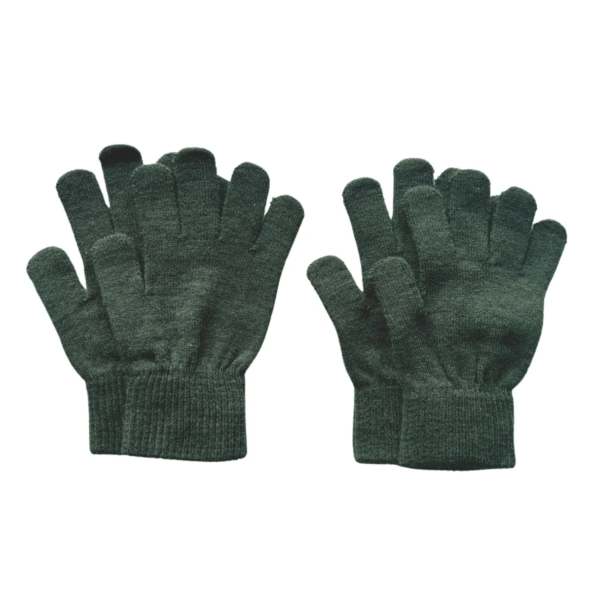 Strikvanter (2-pak) - Dark Green Melange - Billede 2