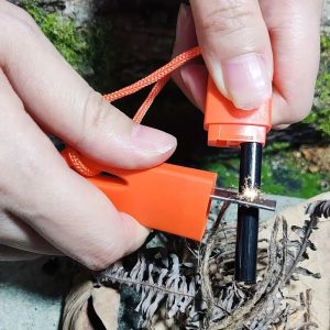 Vandtæt Ildstarter med Magnesium – Til Overlevelse & Camping